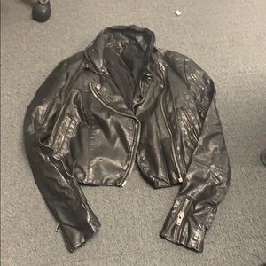 Free people leather jacket